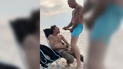 Outdoor Cum Beach Bro Blowjob: First-Timers Public Oral Adventure!