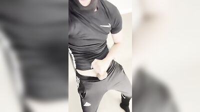 Gay Chav Balaclava Twink Cums All Over Himself - A XXX Parody!