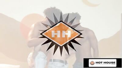 HotHouse Threesome Spitroast: Cum with the Cute Jock!