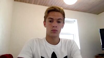 Tight Uncut Under Web-Cam Blonds: The Ultimate Cumshot!