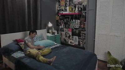 Couple Twinks Lovers Room Flip Flop Fuck Sex Show Tupbe: Wild Oral Bareback Handjob Action!