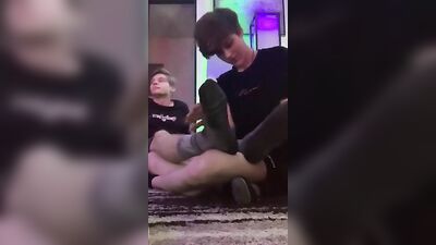 Hot Jonas Bridges Footplay - Foot Fetish Delight!