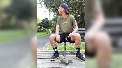 Hot guy taking a piss