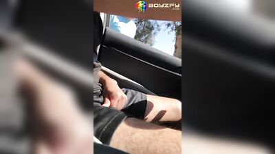 Exposed Teen Caught by Man in Public! - Big Cocks, Solo Outside, Cum Shots