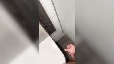 Toilet Thrills: Two Mens Cum Shot Adventure!