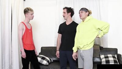 Dads Boys: Bareback Blond Cumshots with Fun Oral!