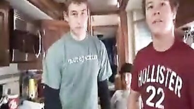 Gang of Muscle Boys Get Down and Dirty in Gay Porn Video Shoot!