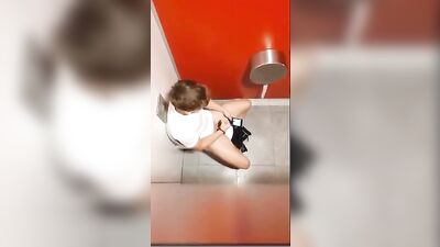 Teen Jerks Off in Public Toilet - Horny Colombian Teens Pumping Big Cocks