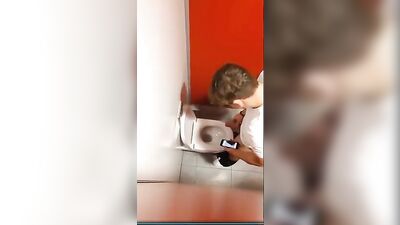 Teen Jerks Off in Public Toilet - Horny Colombian Teens Pumping Big Cocks