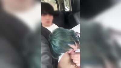 Young Asian Boy Blowjob in Car! - Japanese Cutie Gets Fucked Hard