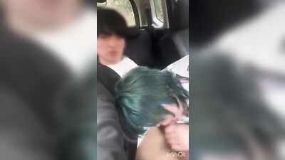 Young Asian Boy Blowjob in Car! - Japanese Cutie Gets Fucked Hard