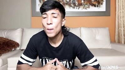 East boy Nick cums again: Latino Solo twink teen fit cum
