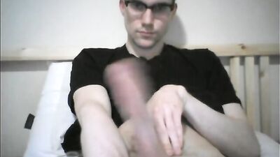 The Hottest Blonde Nerd with Monster Cock: A Solo Cam Cumming Experience