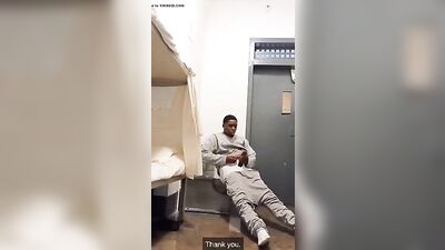Black Handjob Prison Inmate - Unleashed Desires Behind Bars
