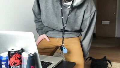 [ABX][5][501] - Amateur straight college boy can't hold his cumload any longer