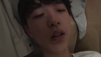 Japanese Twink Bareback Cum Shots with Step Dad!