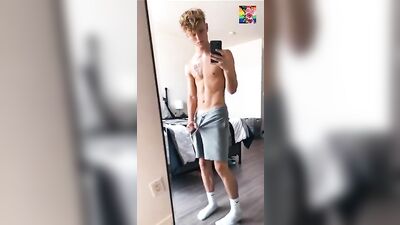 Solo Web-Cam Mirror Jerk Session