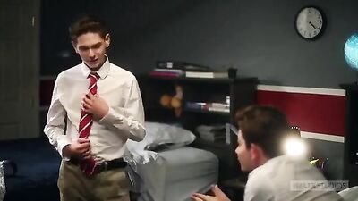 Twink Frenzy: Sexy Couple Classmates Get Wild on Cam Porn