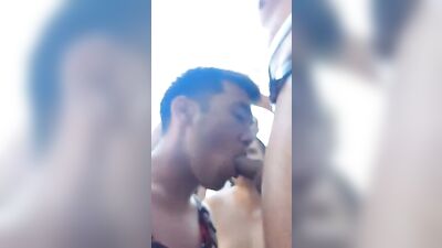 Gay Asian Twink Sucks Latino Cock on Folsom Street Boys Porn