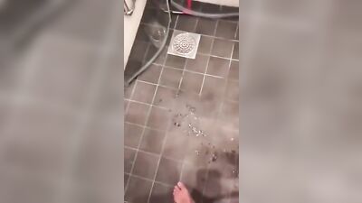 Buddies Jizz On Each Other As They Jerk Each Other In Wet Room: Twink Selfies and Cum Shots!