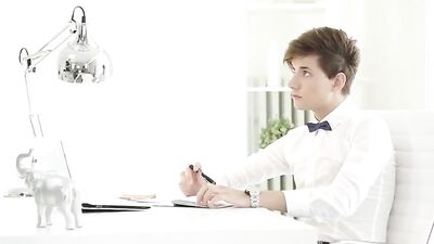 Kris rides Yuri bareback in a twink romp!