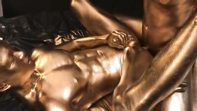 Golden Painted Twink Fuckfest! - This Isnt Austin Powers In Goldmember! Painted Boys Fuck boys porn