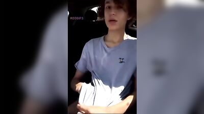 Sticky Fingers: Twink Outdoor Solo Cumshot