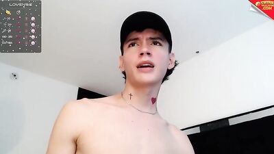 Young Cam Boy Goes Wild in Private Room Show!