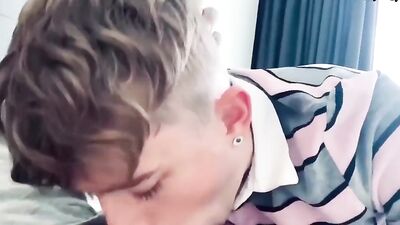 Young Sucker Boy Catches Hot Gay Cute Friends Oral Action!