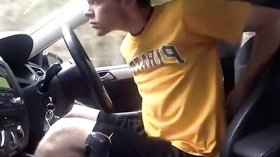 Road Strip & Drive: Risky Cum Shots Handjob