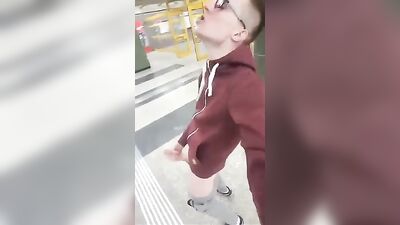 Risky Masturbation in Public: Cum Shots with Big Amateur Cocks!
