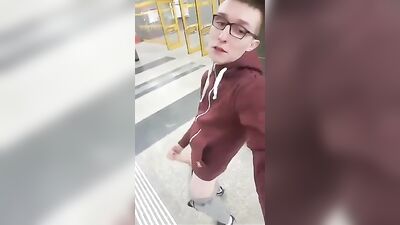Risky Masturbation in Public: Cum Shots with Big Amateur Cocks!