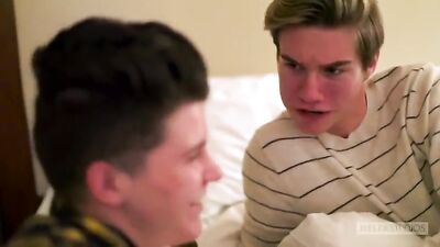 Hot Twinks Couple - Bareback Hotel Room Sex Showdown