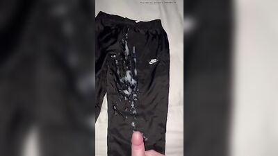 Hyperspermia on Nike Trackies - The Cumshots Edition
