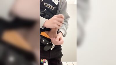 Solo Sex Exposure - Cum Shots Break @ Work