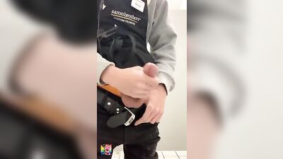 Solo Sex Exposure - Cum Shots Break @ Work