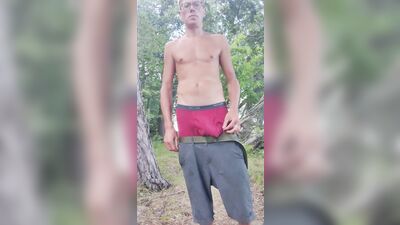 Sagging Briefs Woods Cum: Bisexual Amateur Big Dick Porn!