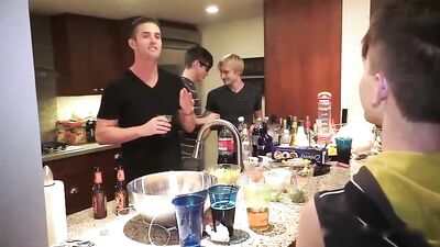 After Gay Tube Party Fucking with Blonde Friends - Action Boys