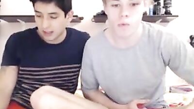 Two Gay Teen Porn Friends Play on Webcam