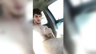 Young Risk-Taker Jerks Off in Public!