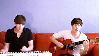 Cute, Talented Twink Sings Theme Songs Non-Porn! A Gay Porn Music Video Delight