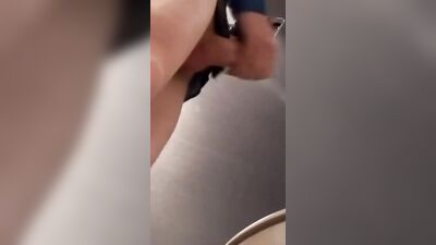 College Guy Gay Porn: Stall Jerk Off Teen Voyeur