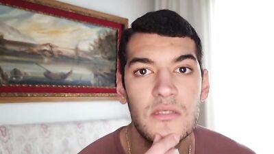 [ABX][5][421] - Beautiful mediterranean boy erotic striptease dick stroking until...