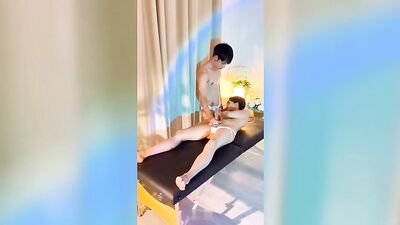 Rubdown turns to buttfuck