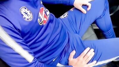 Desperate Trackies Piss Cum!