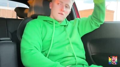 Two Cuties Sucking and Swallowing on the Streets!