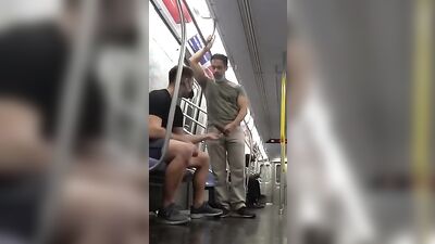 Train Twinks - Giving BJs on the Busy Subway Train