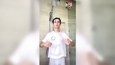 Mister Wet Shirt - Solo Web-Cam Gay Porn Video