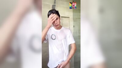 Mister Wet Shirt - Solo Web-Cam Gay Porn Video
