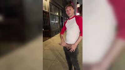 Street Cock Hunters - Drunk Straight Lad Gets Big Cock Out On Street!